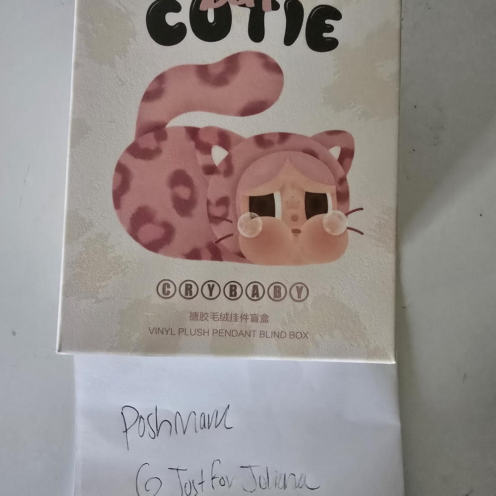 Adorable Pink Cat Vinyl Plush Pendant